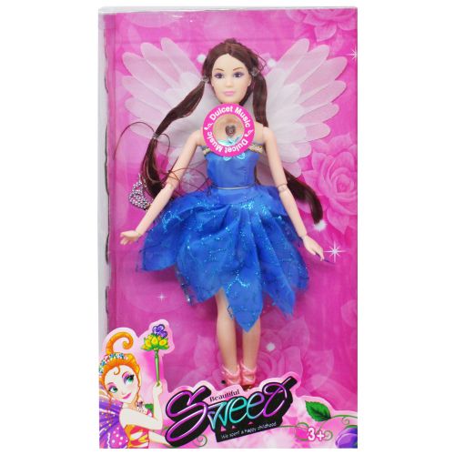 Музична лялька з крилами "Фея" (у синій сукні) (MiC)