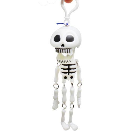 Заводна іграшка "Скелет із щелепою, що стукає", білий (MiC)