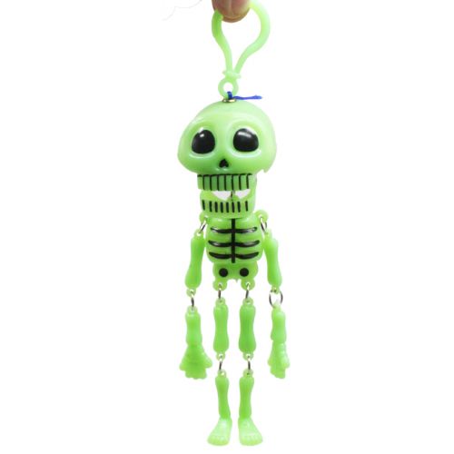 Заводна іграшка "Скелет із щелепою, що стукає", зелений (MiC)