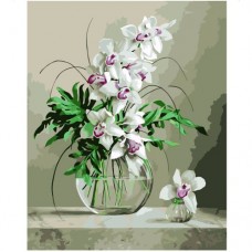Картина по номерам "Изысканные орхидеи" ★★★