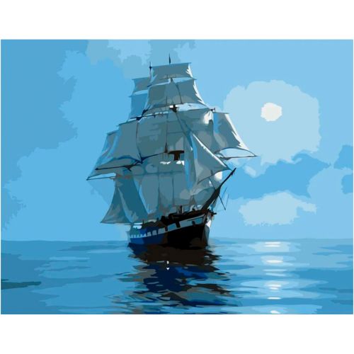 Картина по номерам "Белые паруса" 40х50 см (Strateg)