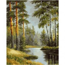Картина по номерам "Летний лес" 40х50 см