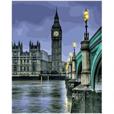Картина по номерам "Лондон в серых тонах" 40х50 см