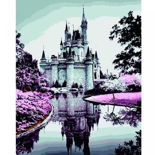 Картина по номерам "Замок у воды" 40х50 см (MiC)