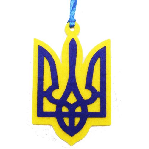 Декор из фетра "Герб Украины" (Аплі Краплі)
