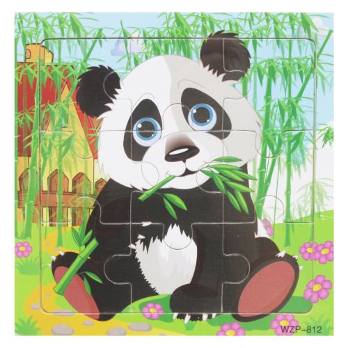 Дерев'яні пазли "Панда", 9 елементів (MiC)
