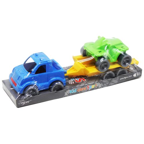 Набір авто "Kid cars Sport" (машинка червона + зелений квадроцикл) (TIGRES)