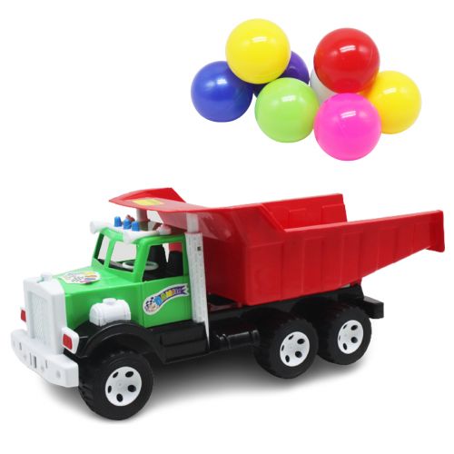 Вантажівка "Фарго c великими кулями" зелено-червоний (Бамсик)