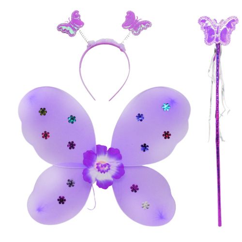 Набір аксесуарів "Крила метелика", фіолетовий (MiC)