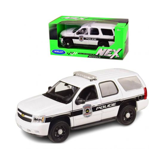 Машина метал Chevrolet Tahoe поліцейська 1:24 біла (Країна іграшок)