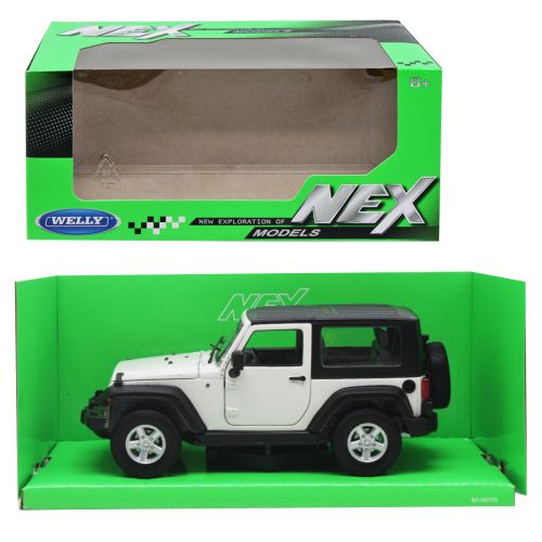 Машина метал Jeep Wrangler Rubicon 1:24 біла (Країна іграшок)
