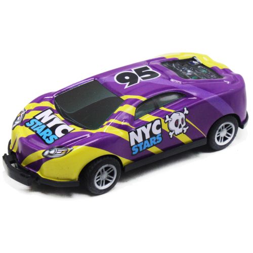 Машинка "Crash Racing" на планшеті, фіолетова (MiC)