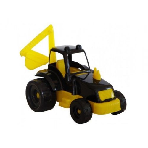 Трактор-экскаватор желто-черный (Kinderway)