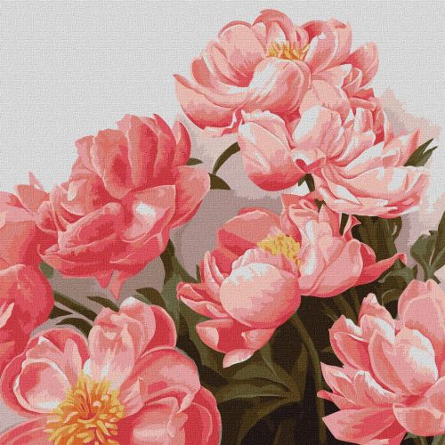 Картина по номерам "Букет розовых пионов" ★★★ (Ідейка)