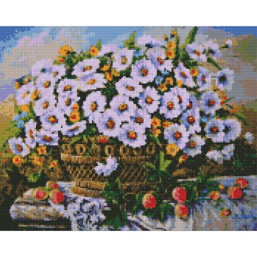 Алмазна мозаїка "Літні квіти" (Ідейка)