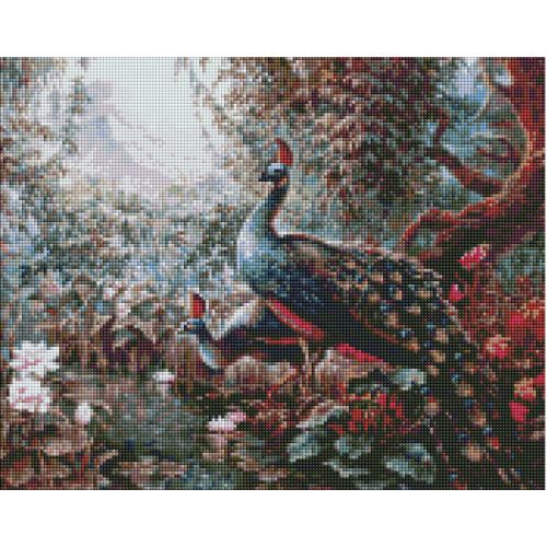 Алмазная мозаика "Сказочные павлины" (Ідейка)