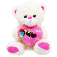 Мягкая игрушка Медведь с розовым сердцем
