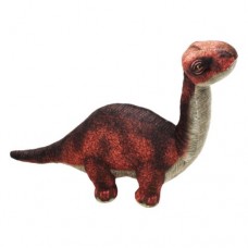 Мягкая игрушка "Бронтозавр", бордовый