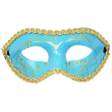 Карнавальна маска з мереживом, блакитний