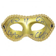Карнавальна маска з мереживом, золота