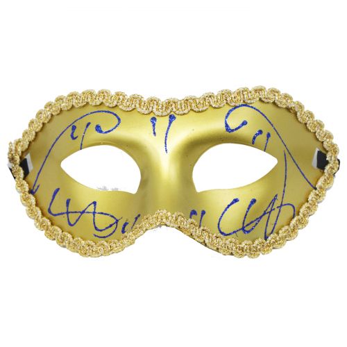 Карнавальная маска с кружевом, золотая (MiC)