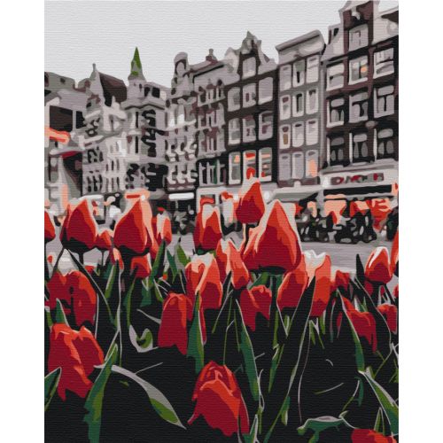 Картина по номерам "Тюльпаны Амстердама" ★★★ (Brushme)