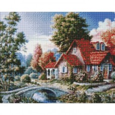 Алмазная мозаика "Бабушкин домик"