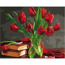 Картина по номерам "Букет тюльпанов" ★★★