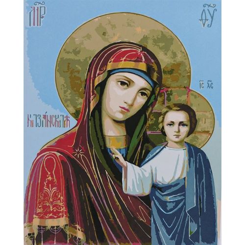Картина за номерами "Ікона Божої Матері" 40х50 см (Strateg)