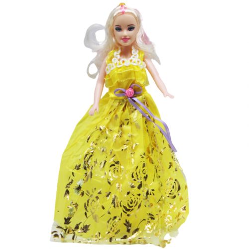 Кукла в бальном платье, желтый (MiC)