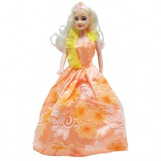 Кукла в бальном платье, персиковый