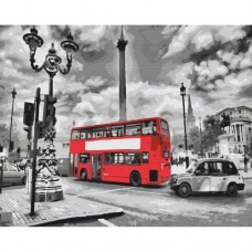 Картина по номерам "Автобус в Лондоне" ★★★