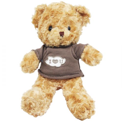 М’яка іграшка ведмедик в коричневому 30см (YI WU)