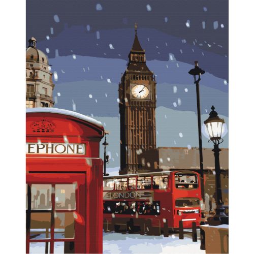 Картина по номерам "Зима в Лондоне" ★★★★ (Brushme)