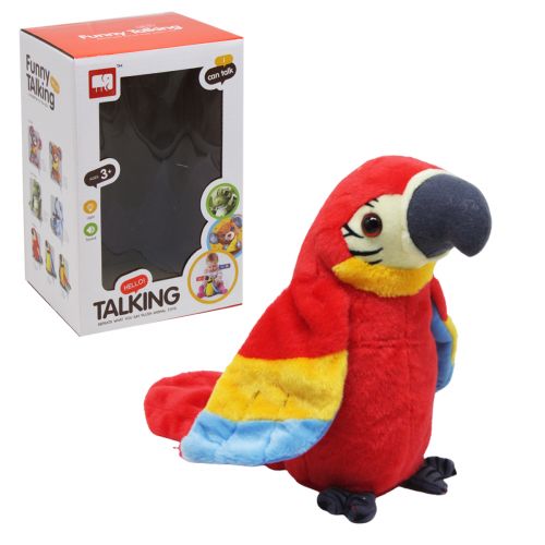 Іграшка-повторюшка "Папуга", червоний (MiC)