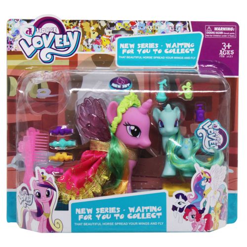 Игровой набор "My little Pony", розовый + бирюзовый (MiC)