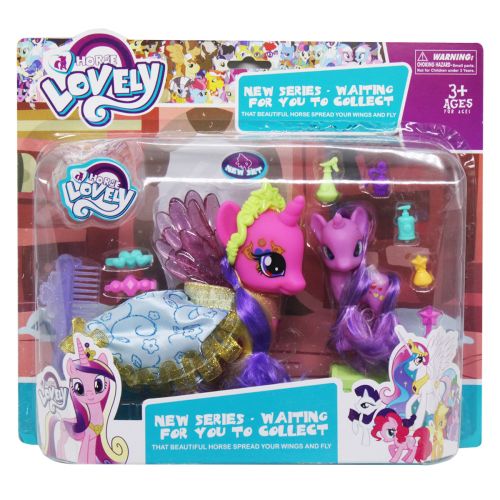 Игровой набор "My little Pony", розовый + сиреневый (MiC)