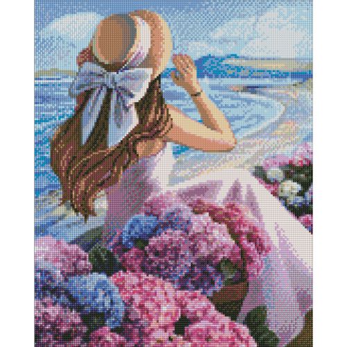 Алмазная мозаика "Цветущее побережье" (Ідейка)