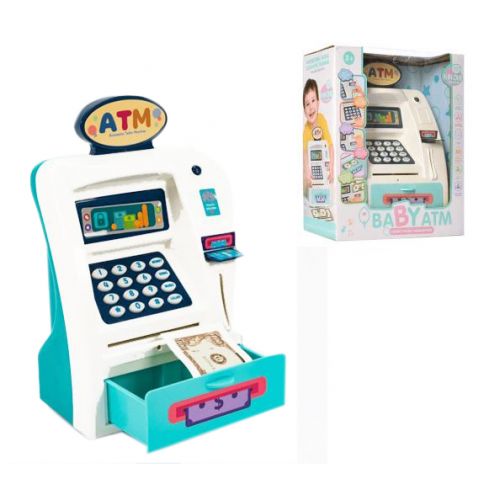 Копилка-банкомат "Baby ATM", голубой (MiC)
