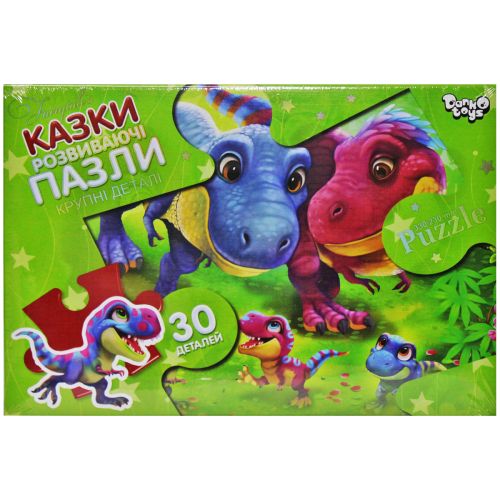 Пазлы "Семья динозавров" (30 элементов) (Danko toys)