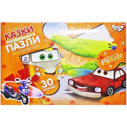 Пазлы "Веселые машинки" (30 элементов) (Danko toys)