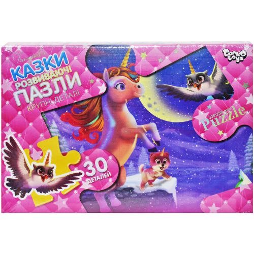 Пазлы "Единорог" (30 элементов) (Danko toys)
