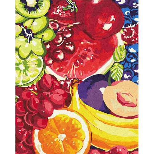 Картина по номерам "Сладкие фрукты" ★★★★ (Ідейка)