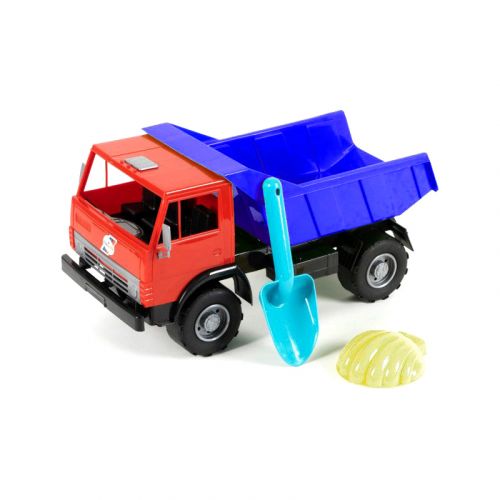 Вантажівка з пісочним набором (червоний+синій) (Orion)