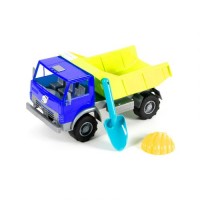 Вантажівка з пісочним набором (синій+жовтий)