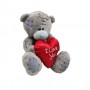 Мягкая игрушка "Медвежонок I love you", серый (MiC)