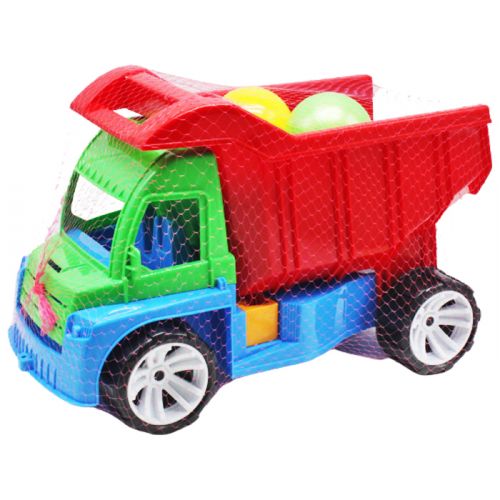 Вантажівка "Алексбамс", кульки великі (зелений+червоний) (Bamsic)