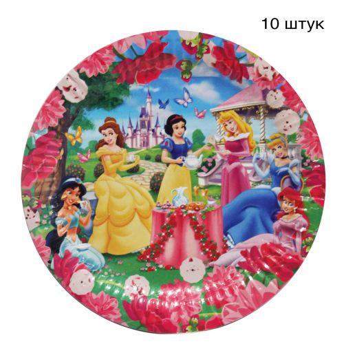 Одноразові тарілки "Принцеси Дісней" (10 шт) (MiC)