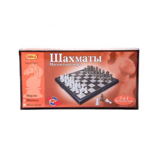 Магнитная игра 3 в 1 (шахматы, шашки, нарды) (MiC)