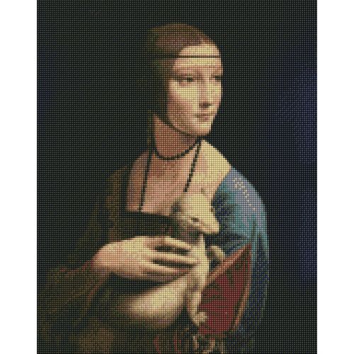 Алмазная мозаика "Дама с горностаем" (Идейка)